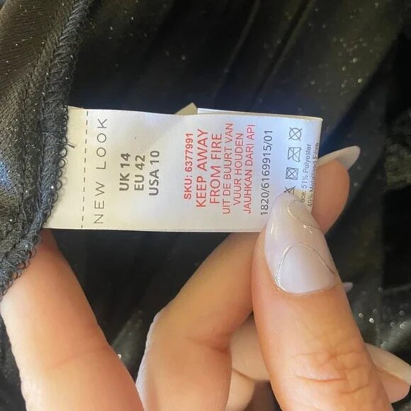 New Look silver glitter midi skirt - Picture 4 of 6